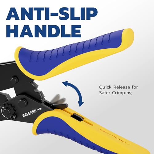 haisstronica Crimping Tool for Insulated Terminals, AWG 22-10, HS-9327