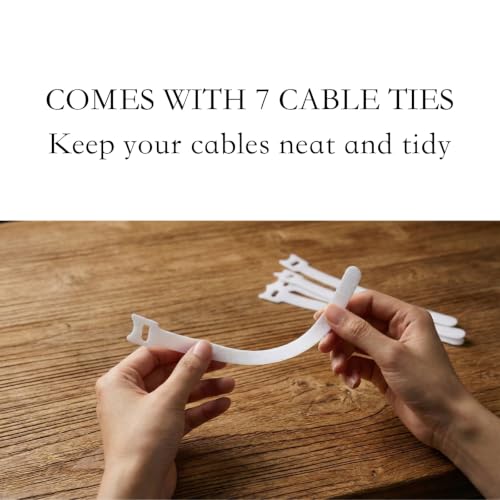 7 Case Cable Storage Box with Cable Straps and Label Stickers, Travel Cord Organizer for Charging Cables, USB Wires, Earphones – Drawer Organization for Home & Office (7 Cases + 7 Cable Straps)