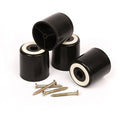 Slipstick CB512 2 Inch Tall Floor Protector Furniture Legs with Non Slip Rubber Grip (Set of 4) 2" Wide x 2" Height - Black Plastic - size: 2" Tall (4 Pack)
