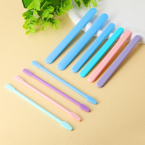 10 Pcs Epoxy Stir Sticks, Reusable Silicone Wax Stick, Multipurpose | For Epoxy Facial Mask Hair Removal Stirring Rods Paint Mixing Tools