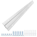 French Cleat Picture Hanger, Aluminum Z Hanger Interlocking Wall Mounting Bracket Hardware Kit Z Clips for Hanging Wall Painting, Mirrors, Panels, Artwork, Cabinet, Whiteboard (24 inch-1 Pair) - size: 24inch-1Pair, style: Standard thick