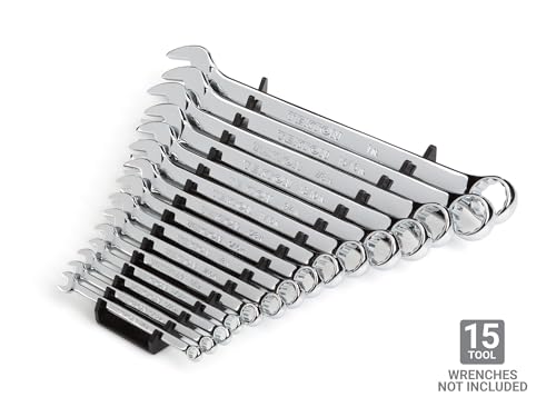TEKTON 15-Tool Combination Wrench Organizer Rack (Black) | ORG29115 | Made in USA - color: Black, size: 15-Tool
