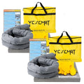 Universal Spill Kit for Chemical, Water & Garage Oil Cleanup 2 Pack - size: 2 Pack