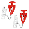 Portable Door Lock for Travel, No-Drill Hotel Security Lock -2 Pack - color: Lock 2Pack