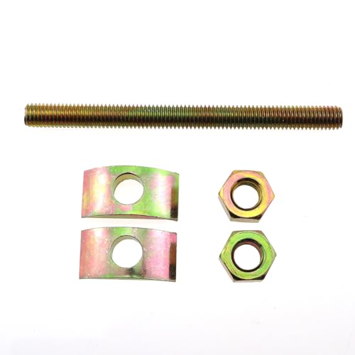 6PCS Solid Half Moon Three in One Connector Large Countertop Combination Furniture Bolt Nut Hardware Table Bed Frame Stair Linkage (8x80mm Bolt, 26x14 Washer, M8 nut, Thread Pitch 1.25) - size: 8X80mm