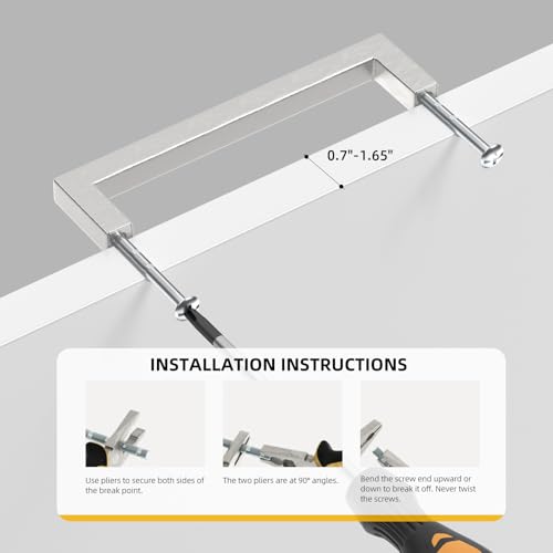 Goldenwarm Brushed Nickel Cabinet Pulls 40 Pack 5 Inch, Square Drawer Handles, Stainless Steel, Screws Included, Silver Kitchen Hardware for Cupboard Closet Furniture Upgrade - size: 5In(128MM) Hole Centers