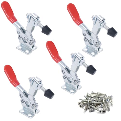 Adjustable Toggle Clamps, 500 Lbs Holding Capacity for Fixtures - style: 225D,4PK