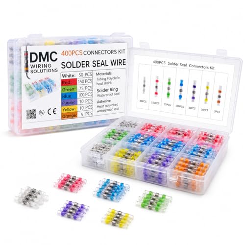 400PCS Solder Seal Wire Connectors, Heat Shrink Kit
