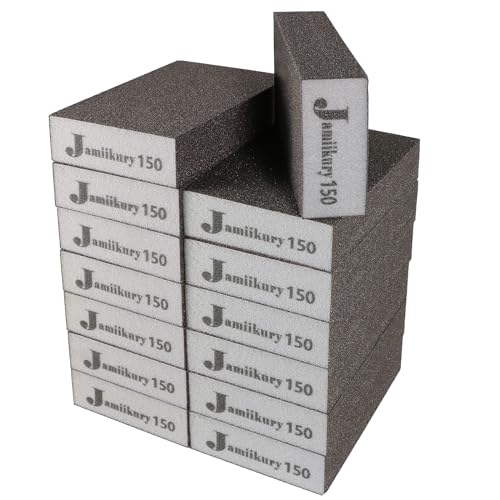 16pcs Sanding Blocks Assortment Kit, Sponge Sand Block Washable and Reusable, Wet & Dry Sandpaper Block for Wood Metal Drywall and Furniture Paint - 150 Grit - size: 150 Grits