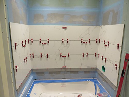 T-Lock PERFECT LEVEL MASTER Professional Anti lippage Tile Leveling System - Spacers Only - Red Wedges Not Included and Sold Separately (500, 2mm) - size: 2mm