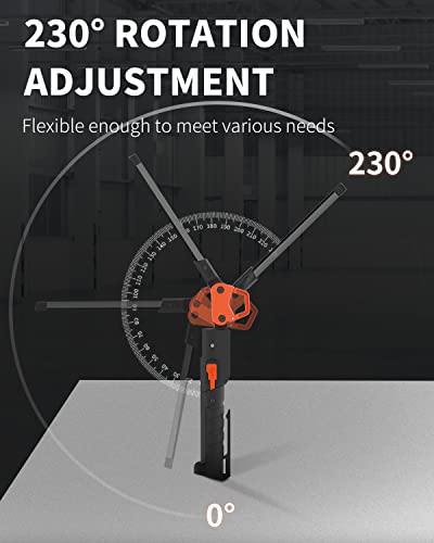 Rechargeable Work Light, Mechanic Light with Magnetic, Hook and 230° Rotate - color: Orange