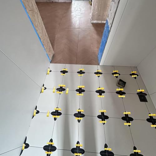 Tile Leveling System Kit with Plier, Tile Leveling Clips Tools for Floor and Wall Installation, Ceramic, Porcelain, Stone Tiles (1/8 Inch Tile Spacers)