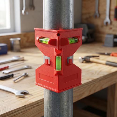 Triple Bubble Spirit Level, Red, Magnetic