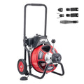 VEVOR Drain Cleaner Machine 100 FT x 3/8 Inch Auto Feed Sewer Snake Auger - style: 100 FT x 3/8''