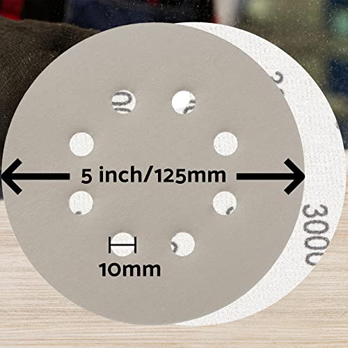 S&F STEAD & FAST 5 inch Wet Dry Sanding Discs Hook & Loop 54 pcs