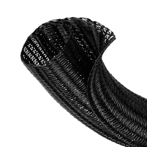 1/8" Cable Management Loom Wrap Sleeve Cord Wire Hider Organizer Covers - size: 1/8"-16ft