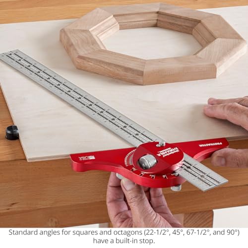 Woodpeckers inDexable Square System, Deluxe Inch Set, Feature Packed Woodworking Square - Includes 3 Blades & 4 Heads & 4 Rack-Its - color: Standard, style: Deluxe