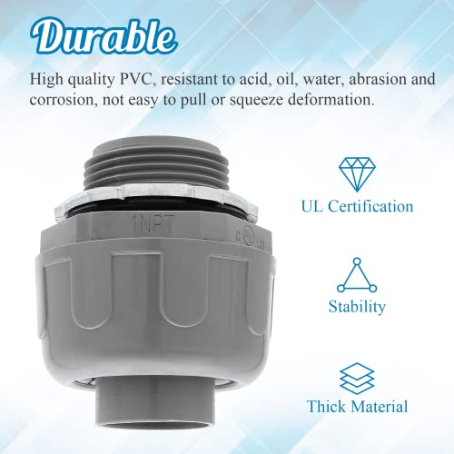 6Pcs 1 Inch NPT Liquid Tight Connector - color: 6, size: 1 Inch (180 Degree)