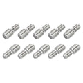 M4x10mm to M6x10mm Double End Threaded Stud Screw Reducing Bolt,304 Stainless Steel Thread Reducer Adapter for Furniture Fastener Welding, Hardware Connectors 10 Pack - size: M4x10mm to M6x10mm