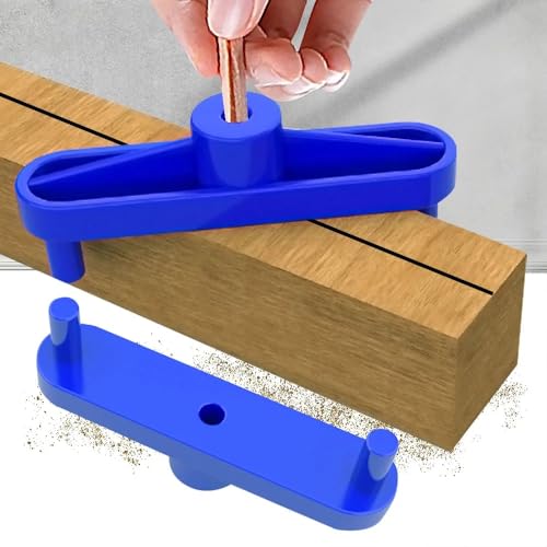 2 Pack Center Scribe Line Locator Scriber Center Finder Marker Positioner Positioning Ruler Scribing Gauge Centerline Measuring Tool for Woodworking Wooden DIY