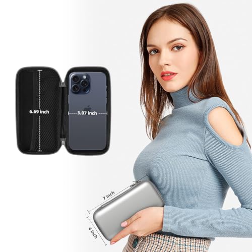 iMangoo Travel Essential Electronics Organizer Charger Case Carrying Pouch - color: Silver, size: Small