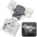 Chibery 4 Pack 3/4" Overlay 3D Soft Close Concealed Kitchen Cabinet Hinge for Face Frame Door, Pre-Assembled Easy-on Dowels, Self Closing Hidden Satin Nickel, 105° Open Concealed Stainless Steel - size: 3/4 inch Overlay