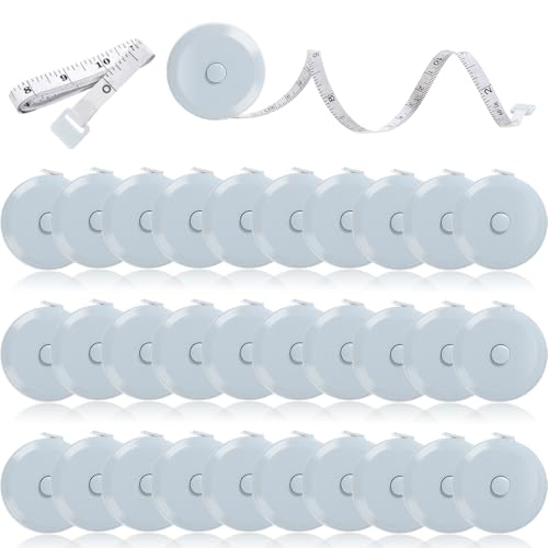 30 Pcs Tape Measure, Measuring Tape for Body 60 Inch, Retractable Tape Measure Fabric Measuring Tape, Retractable Fabric Small Tape Measure for Sewing Tailor Medical Craft Cloth