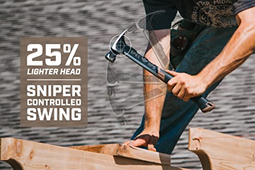 Spec Ops Tools Framing Hammer for Carpentry & Demolition, Magnetic Nail Holder, Rip Claw, Smooth Face 22 Oz - size: 22 Oz