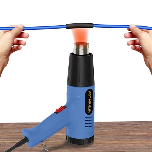 Heat gun,Fast Heat,2 Temp Settings,Overheat Protection with 4 Nozzle - color: Fl-i5ao-9z2d