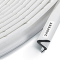 BBTO Weather Stripping Door Window Seal V-Shaped Foam Kerf,240 Feet,White - color: White, size: 240 Feet