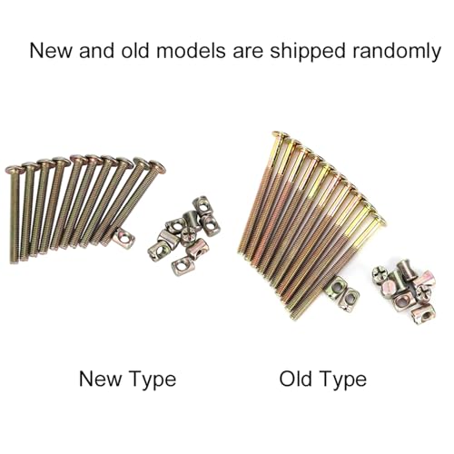 10 Pack M6 x 80mm Bunk Bed Hardware Replacement Kit, Carbon Steel Bed Bolts, Hex Socket Headboard Screws for Wooden Bed Frame, Chair Spare Connector Parts - size: 80mm