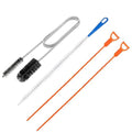 6-Piece Professional Drain Snake Cleaning Kit - Heavy Duty Clog Remover Tool for Shower, Sink, Bathtub, Toilet, Kitchen - Hair Removal Unclogger with Drill Attachment, Reusable Plastic Pipe Cleaner