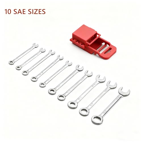 20-Piece Small Wrench Set, SAE & Metric, 5/32"-7/16" & 4mm-11mm - size: SAE/Metric