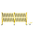 Trafford 16-Ft Industrial Expandable Metal Barricade, Yellow/Black Gate - size: 16 feet, Yellow and Black