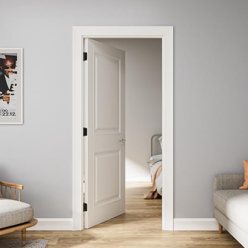 Luxbaro 2 Pack Self Closing Door Hinges 3.5 Inch, Adjustable Tension - color: Matte Black-5/8'', size: 3.5" 2 Pack