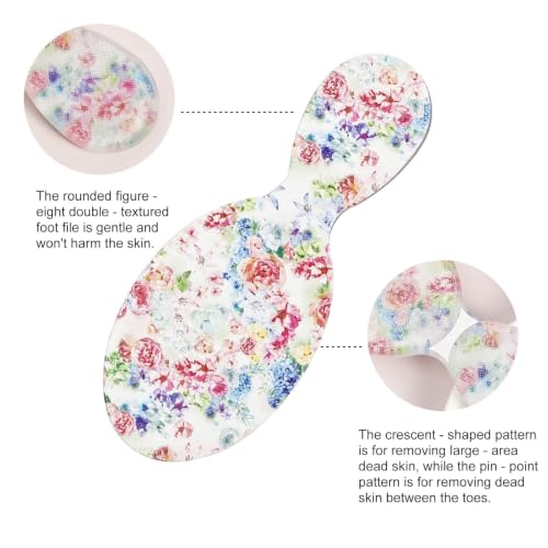 1 Pack 8-Shaped Glass Foot File Callus Remover, Pattern C - color: A5-pattern 2