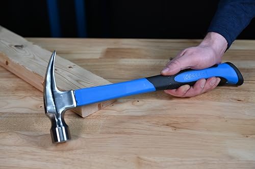 Century Drill & Tool 72244 Fiberglass Hammer, 16 oz., Claw Style: Ripping - size: 16-ounce Straight
