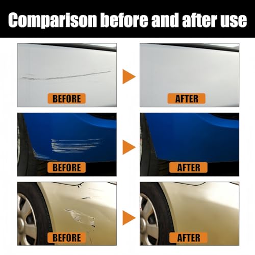 2026 New Car Scratch Removal Wax, Scratch Remover for Vehicles, Upgrade Car Scratch Remover for Deep Scratches, Car Polishing Wax Scratchs Remover Cars Paint Scratchs Repair Kit Wipe Sponge
