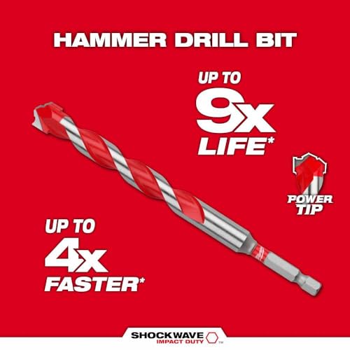 Milwaukee Electric - 10PC. Shockwave Impact Duty Carbide Hammer Drill B