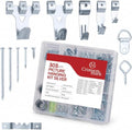 CrimsonMark 303-Piece Picture Hanging Assortment with Heavy Duty Hooks - size: Silver