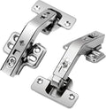 TamBee 135 Degree Lazy Susan Hinge, 48mm Corner Kitchen Cabinet Hinges, Concealed, 3D Adjust for Corner Door, Cupboard Hinges Replacement, Brushed Nickel 2 Pack - size: 135° Detachable