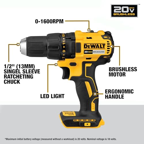 DEWALT 20V MAX Cordless Drill Driver and Circular Saw Combo Kit with 2 x 2 Ah Batteries and Charger, Contractor Bag (DCK252D2) - size: 2 Tool Combo Kit