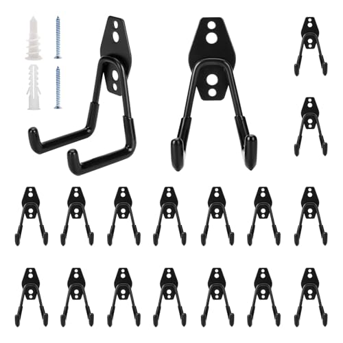 18 Pack Garage Hooks Heavy Duty - Supports 100 lbs - size: 18 Pack