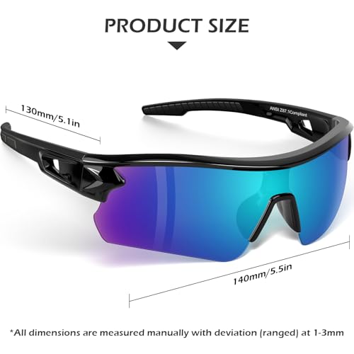 OXG Work Safety Glasses for Men Women, ANSI Z87.1 UV Protection - color: Multicolor