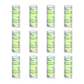 HARFINGTON 12pcs Mini Cylindrical Bubble Spirit Level Vials 4.5x12mm - size: 4.5x12mm