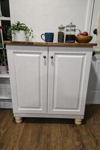 1 Inch Unfinished Wood Bun Furniture Legs Set of 4 - size: 1.18" height *3.15 " diameter