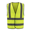 AYKRM 12 colour High visibility viz vest hi vis viz reflective work construction safety vest (XS-8XL) - color: Yellow, size: Medium