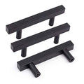 Goldenwarm 10 Pack 2-1/2 Inch Black Cabinet Handles Kitchen Drawer Pulls - color: Black, size: 2-1/2 Inch Hole Center
