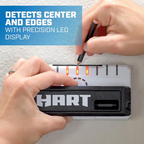 HART Professional Stud Finder with 9 Sensors, Wood & Metal Stud Detector