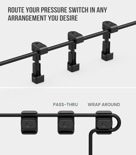 Cable Management Kit Compatible with M-LOK & Picatinny Rails, Cable Clips